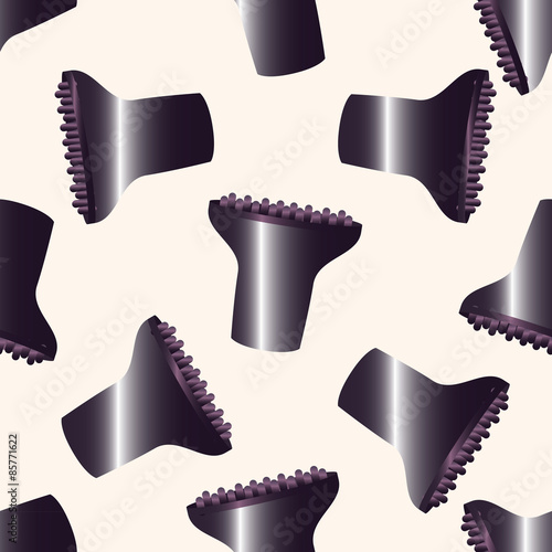 hair products theme diffuser , cartoon seamless pattern background