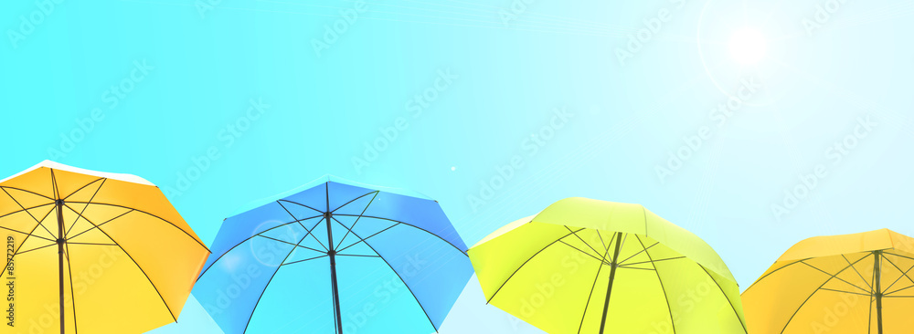 Obraz premium sunshades in summer