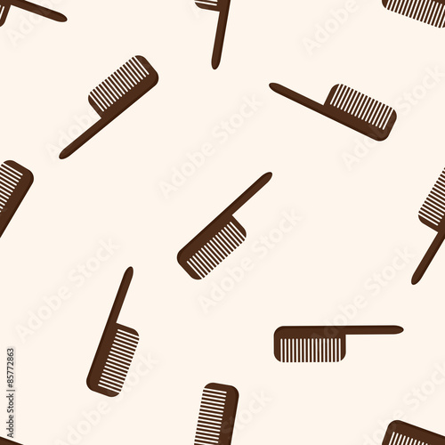 hair products theme comb , cartoon seamless pattern background