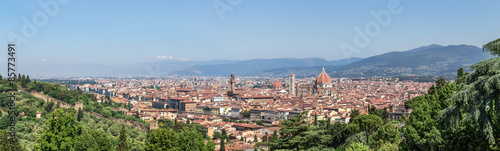 View of Florence in Tuscany, Italy. June 2015