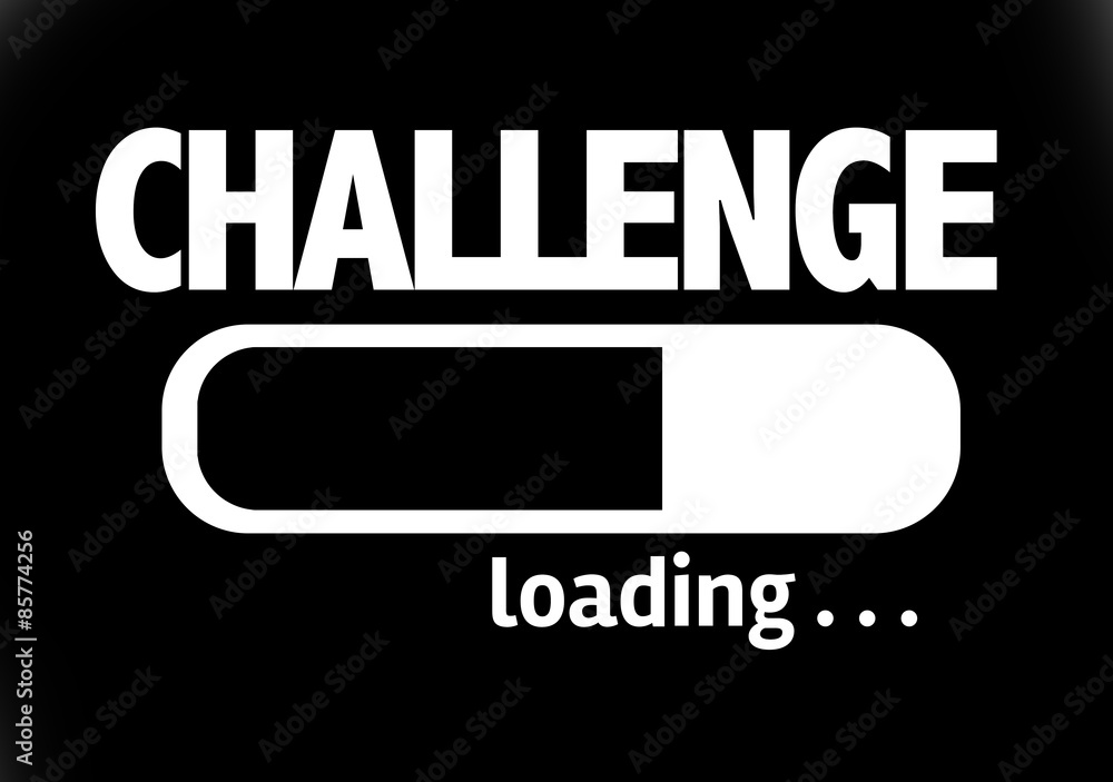 Progress Bar Loading with the text: Challenge Progress Bar Loading with the text: Challenge