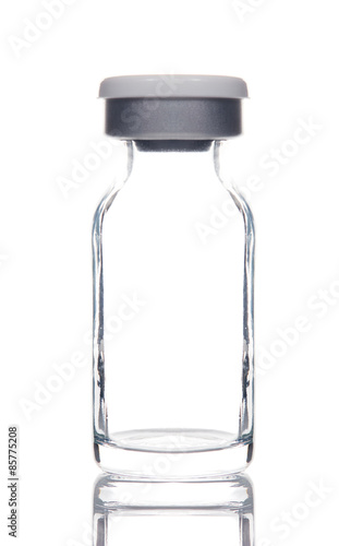 empty medical glass ampoule bottle photo