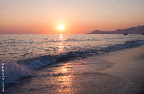 Sunset on the beach