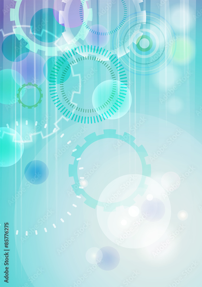 Vector technical abstract background - vertical format