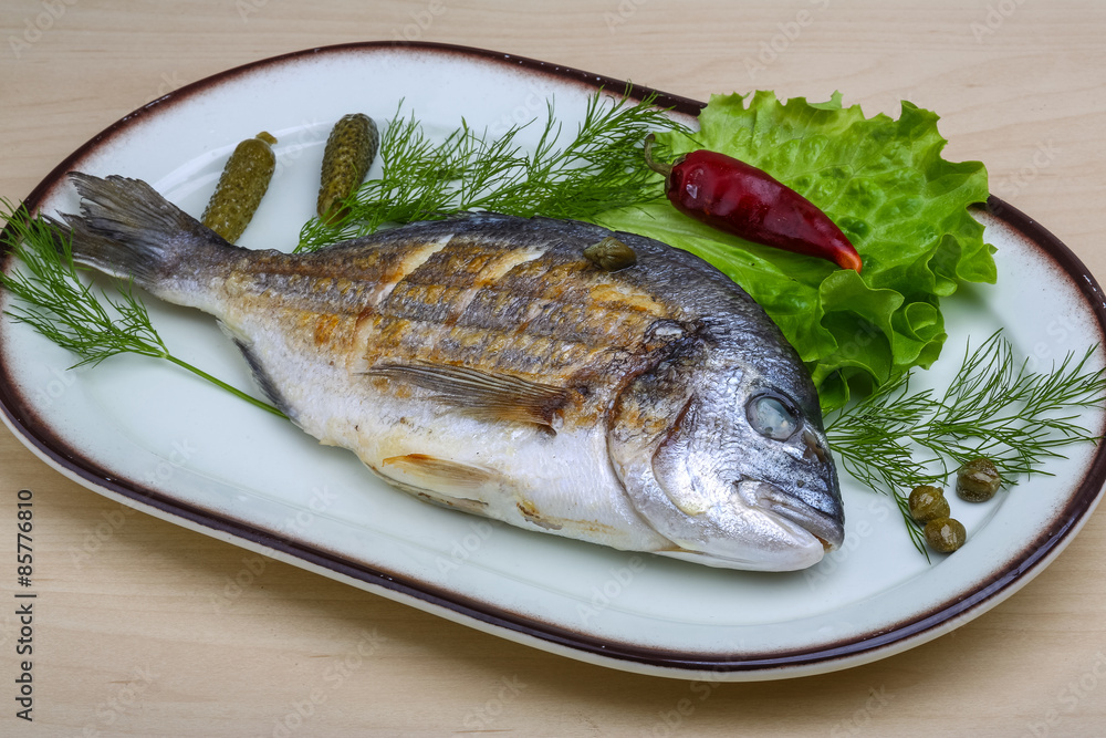 Grilled dorado