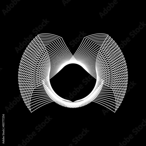 White Abstract Fractal Shape