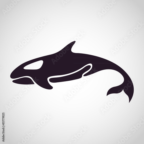whale logo vector