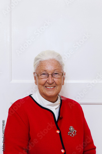 happy smiling senior woman
