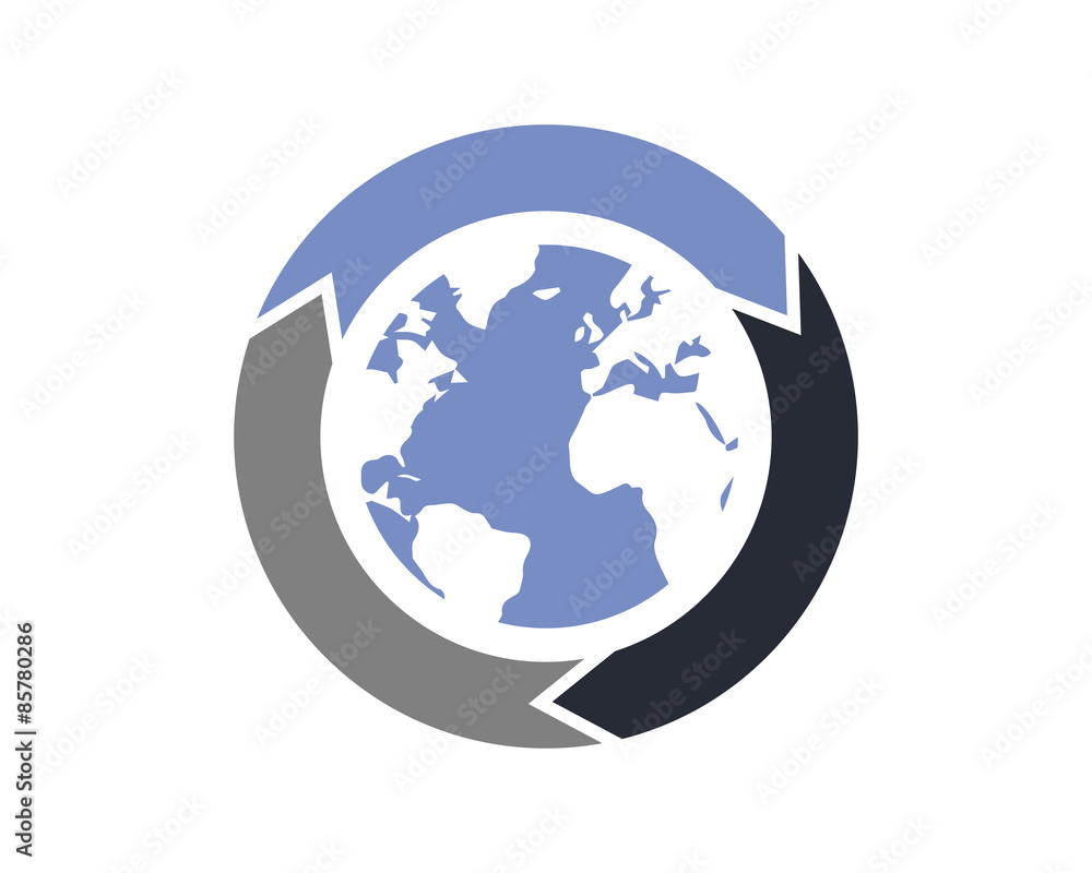 Circle Globe Global Logo