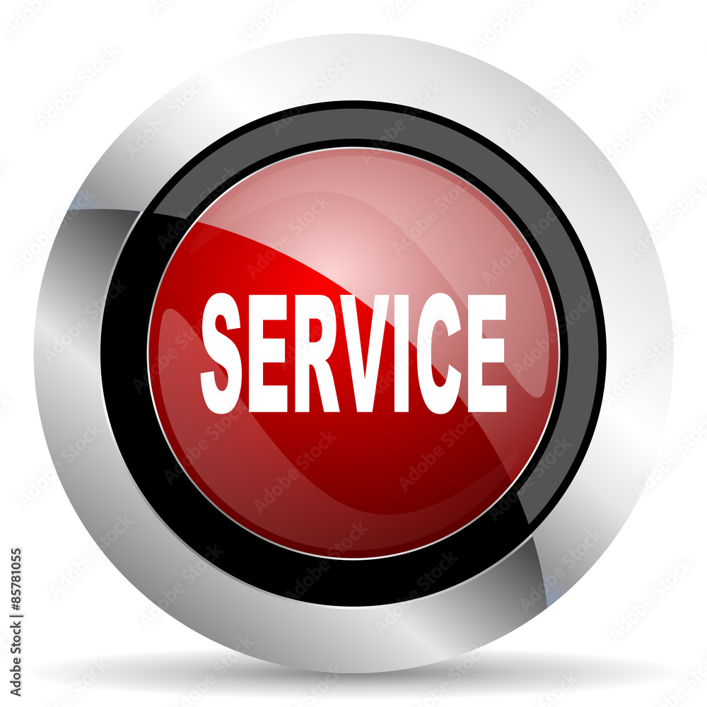 service red glossy web icon service red glossy web icon
