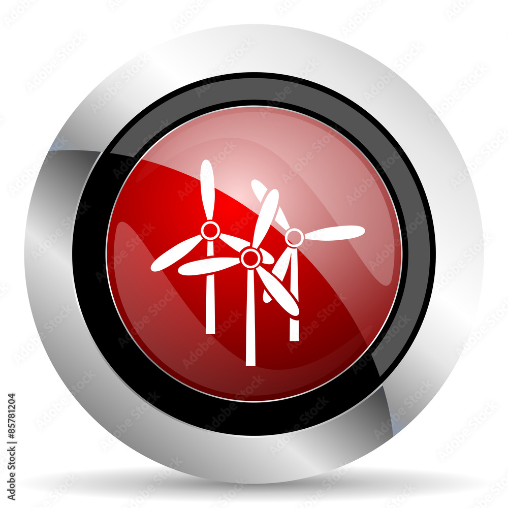 windmill red glossy web icon windmill red glossy web icon
