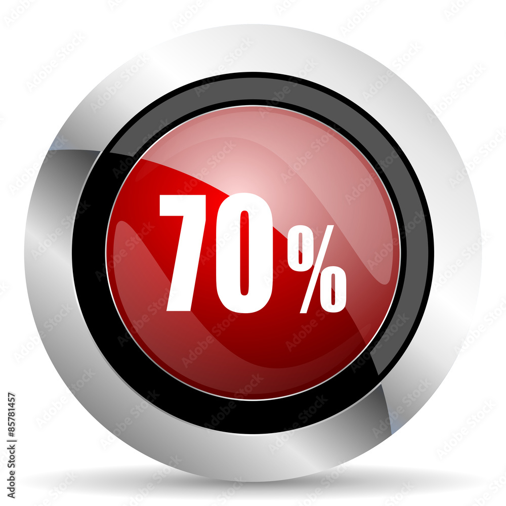 70 percent red glossy web icon 70 percent red glossy web icon