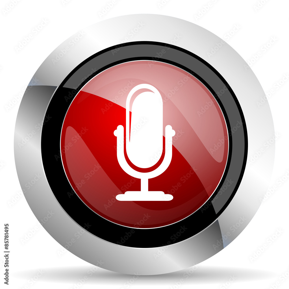 microphone red glossy web icon microphone red glossy web icon