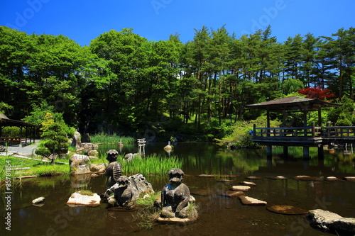 日本 遠野市 たかくろ水光園