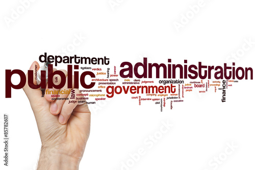 Public administration word cloud