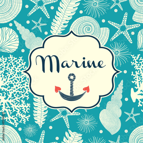 Cute marine postcard.