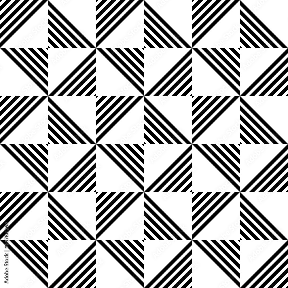 Black and white geometric seamless pattern, abstract background. Black and white geometric seamless pattern, abstract background.