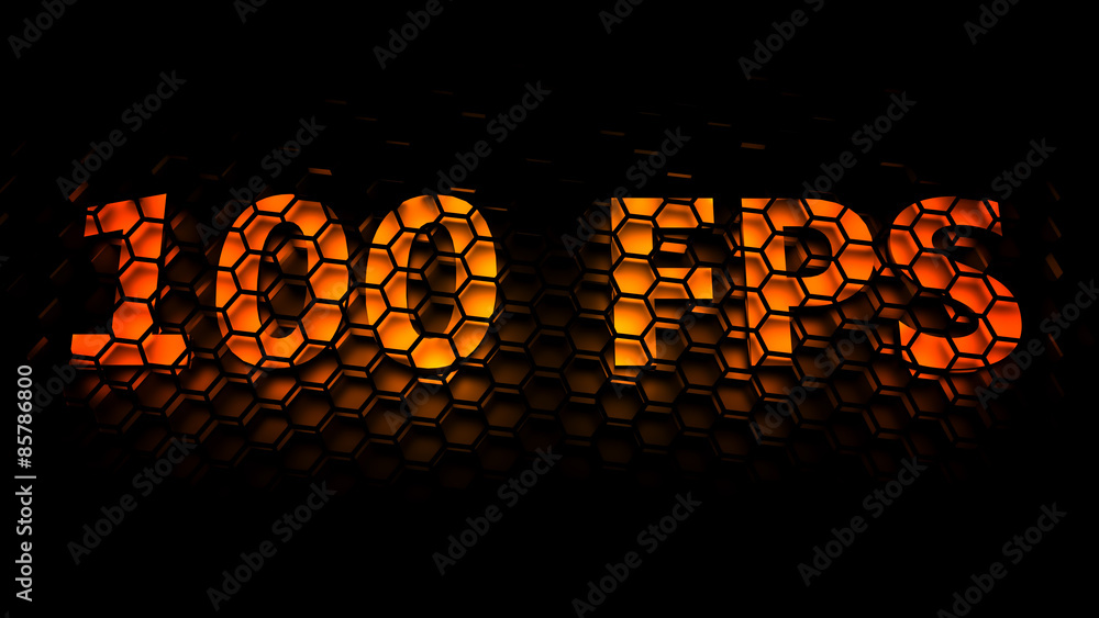 100 FPS 100 Frames per second 100p Stock Illustration Adobe Stock