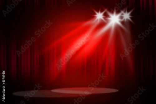 Red stage background