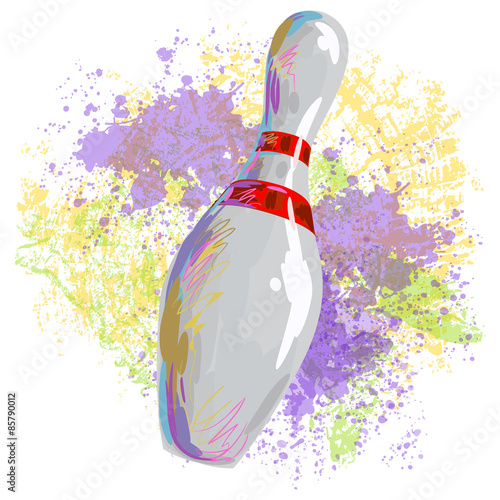 Bowling Pin
All elements are in separate layers and grouped.
