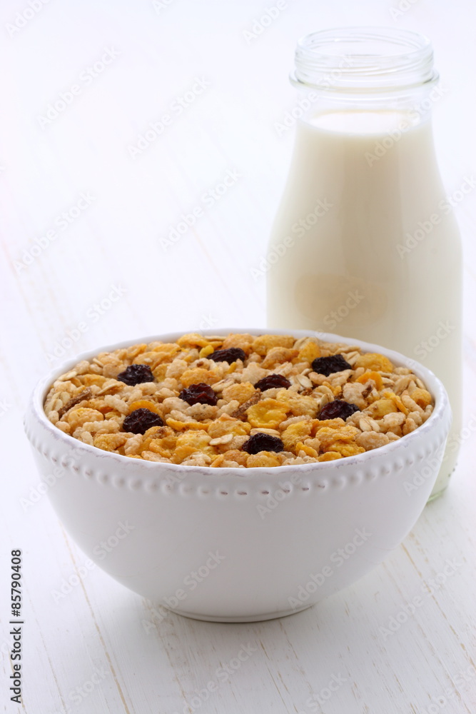 Delicious muesli breakfast Delicious muesli breakfast