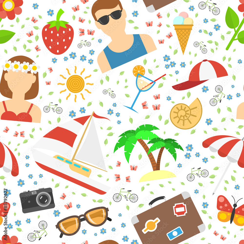 Summer and vacation background