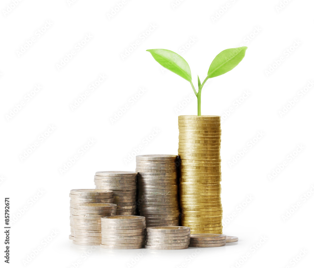 Coins graph stock market Coins graph stock market