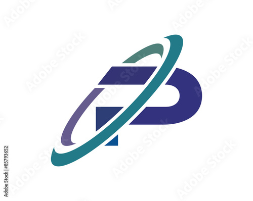 P Swoosh Letter Logo