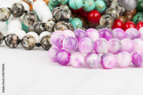 Beads jewelry - Stock Image macro.