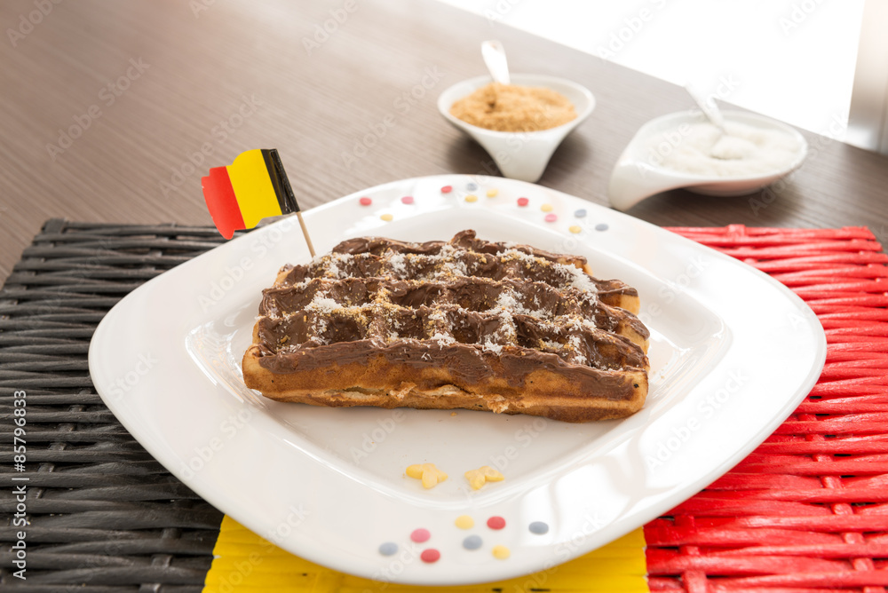 Belgian waffle Belgian waffle