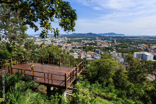 Phuket city view point at Rang hill, Thailand