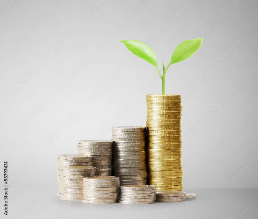 Coins graph stock market Coins graph stock market