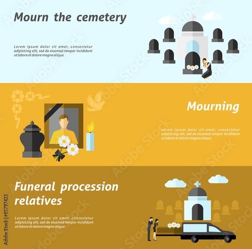 Funeral Banner Set