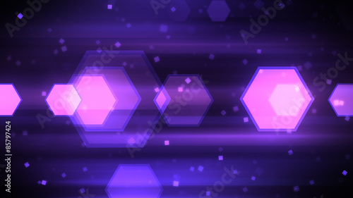 Technology Background with abstract particles and hexagon shapes. 8K Ultra HD Resolution at 300dpi
