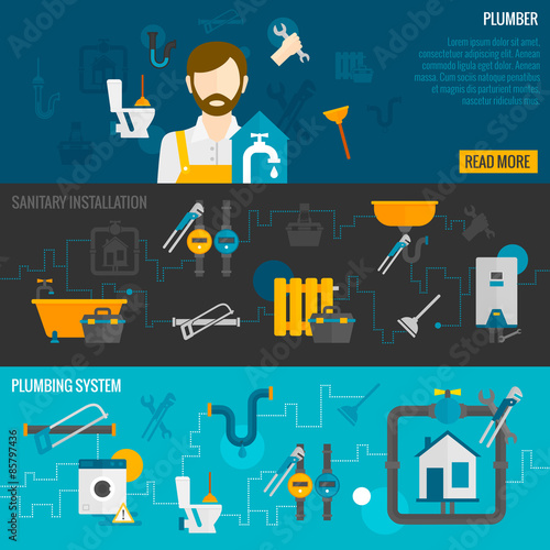 Plumber Banner Set