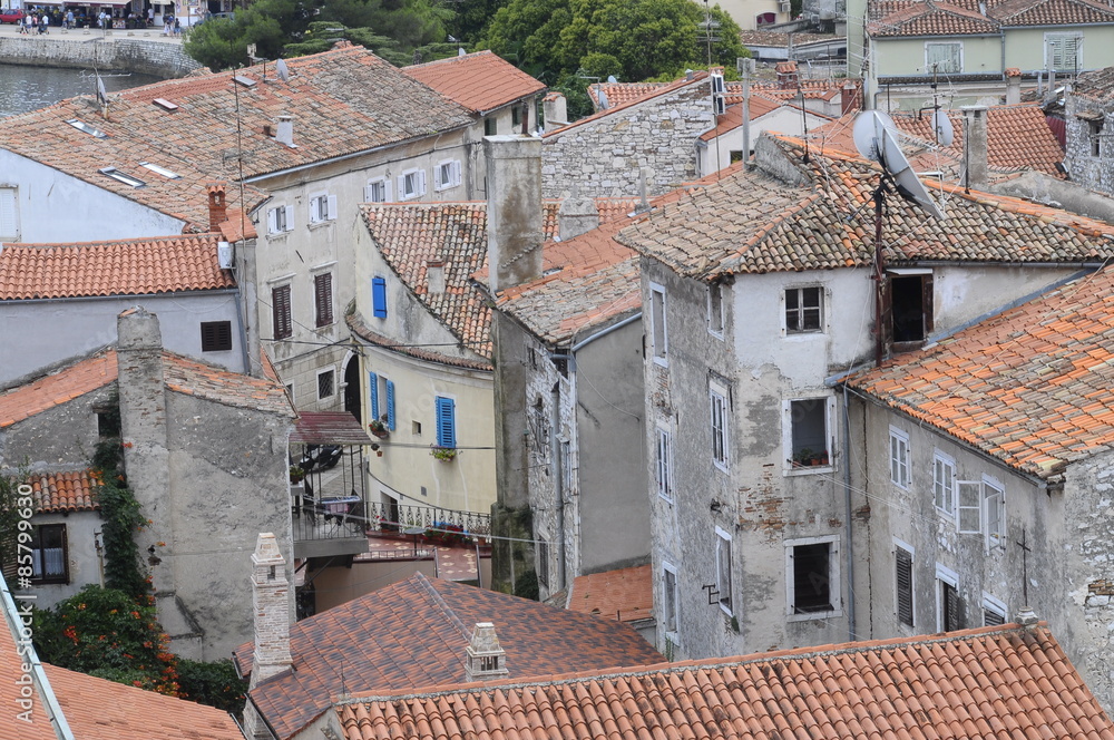 Overview of Porec city in Croatia Overview of Porec city in Croatia