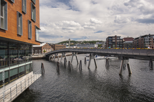 Restored Docklands in Trondheim