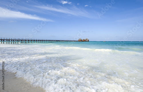 Zanzibar, the beach of the eastern coast