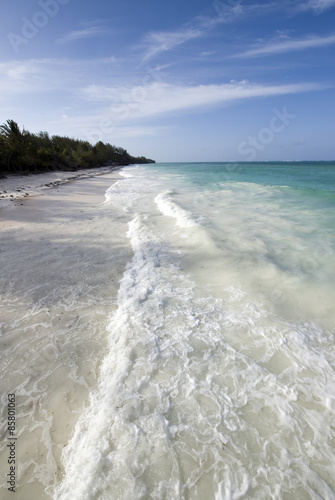 Zanzibar, the beach of the eastern coast