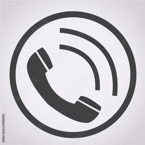 Telephone receiver icon