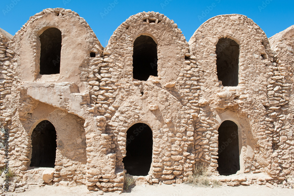 South of Tunisia, Tataouine,the Ksar Hadada,ancient fortified berber granary