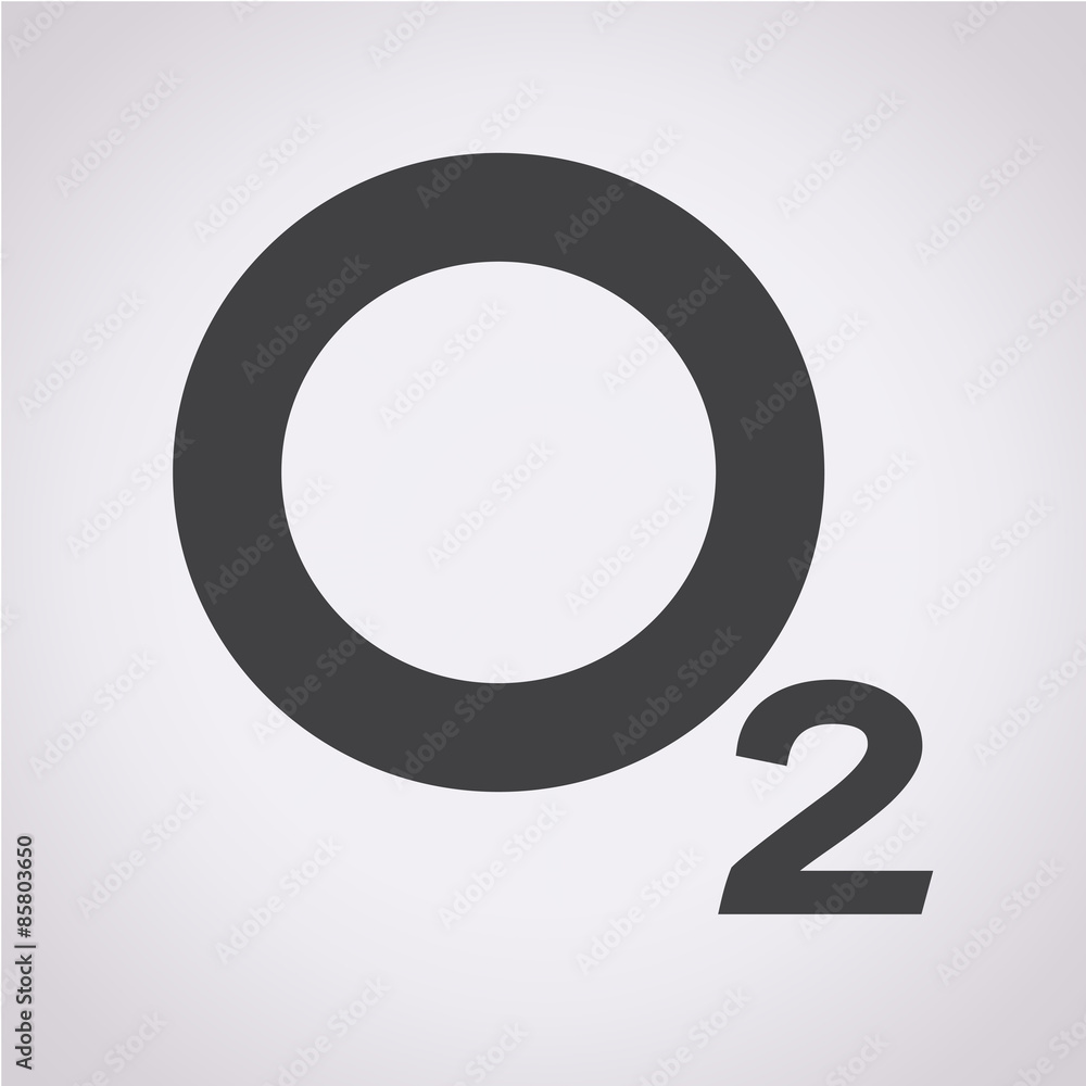 Oxygen O2 Icon Oxygen O2 Icon