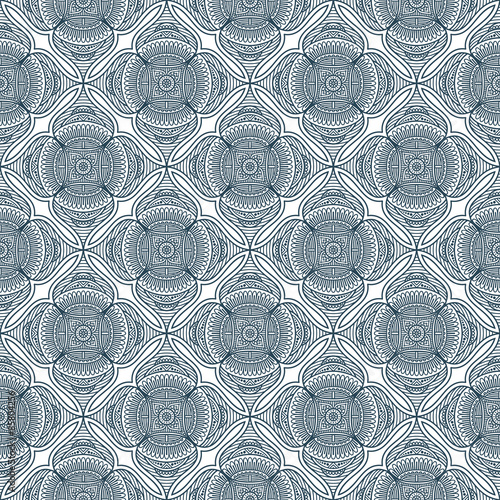 Ethnic floral seamless pattern