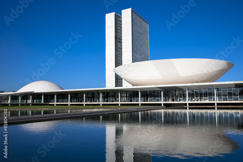 ブラジリアの国会議事堂