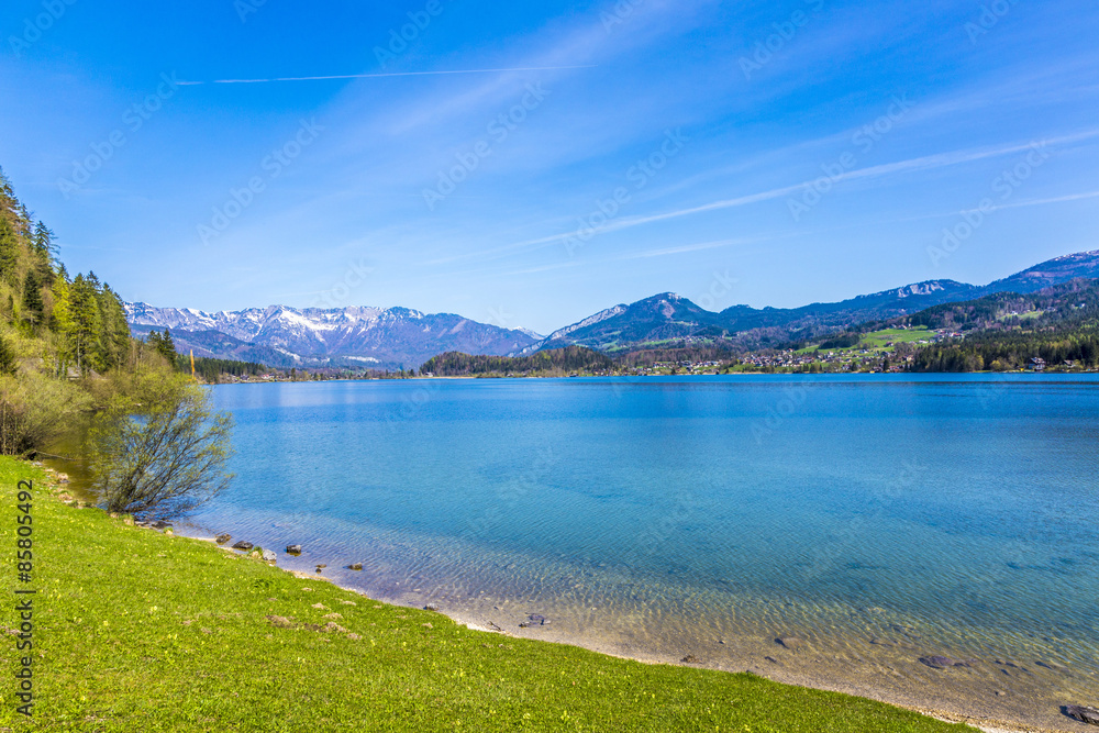 Hallstatter lake in the Alps of Austria