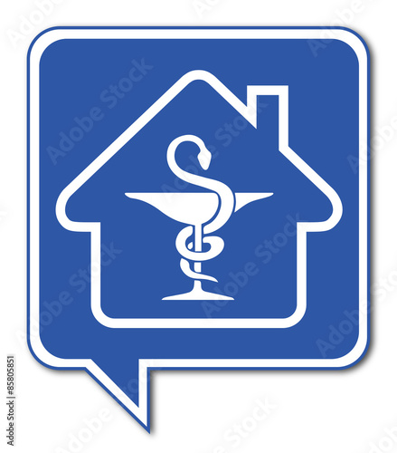 Logo maison et pharmacie.