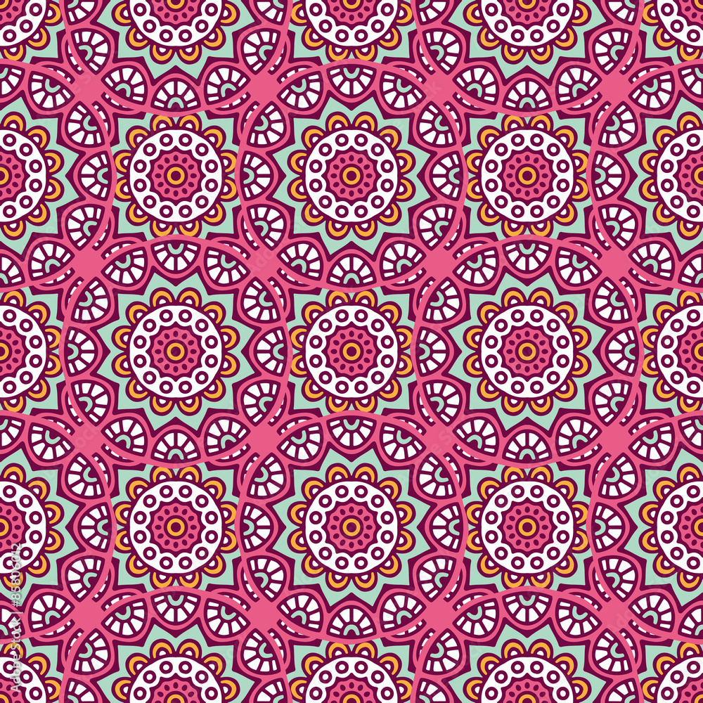 Ethnic floral seamless pattern Ethnic floral seamless pattern