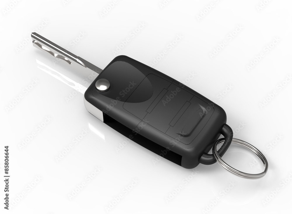 car key isolated on a white background car key isolated on a white background