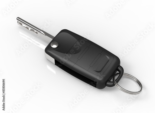 car key isolated on a white background