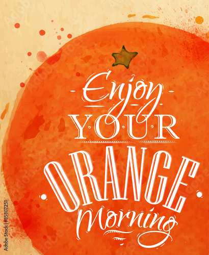 Poster orange